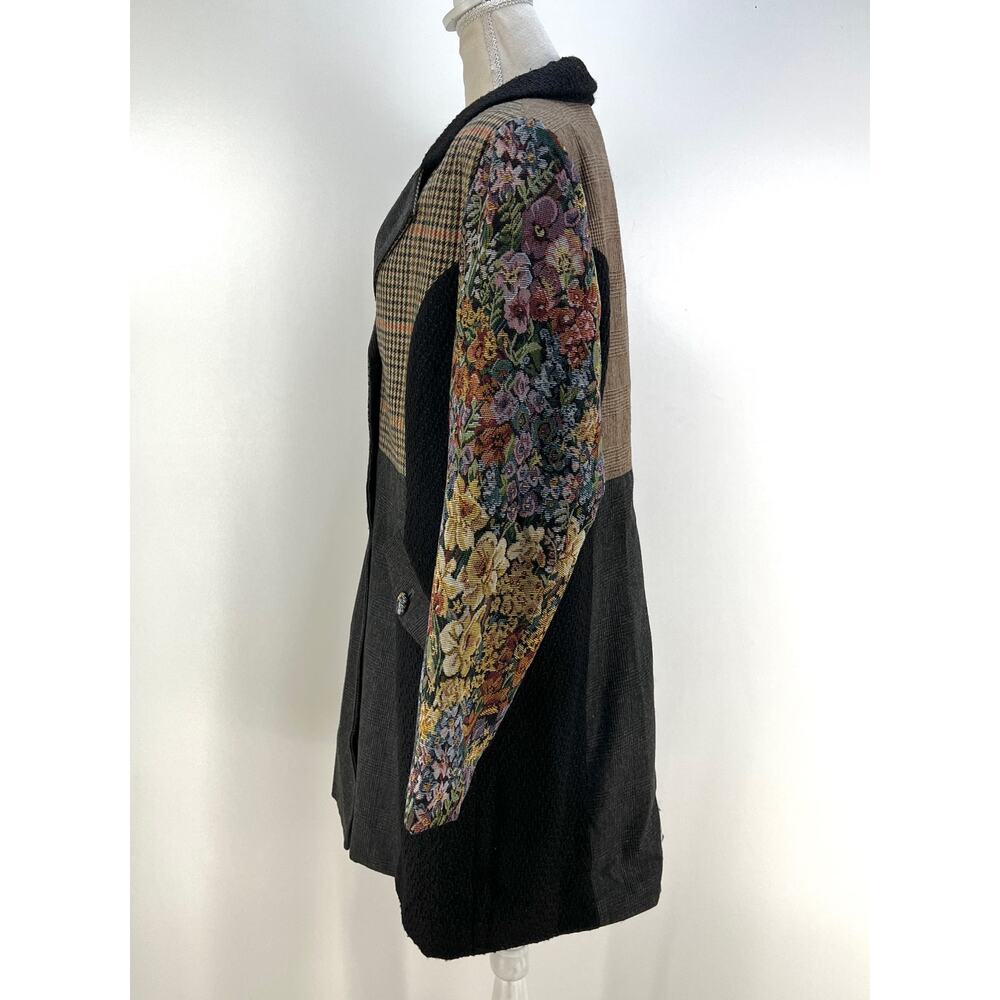 Paparazzi Patchwork Coat Leopard Print Jacquard F… - image 6